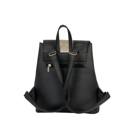 Maya hátizsák fekete/pezsgő csillám