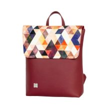Kira Bags - Inez fedeleles hátizsák mini bordó/bordó háromszöges
