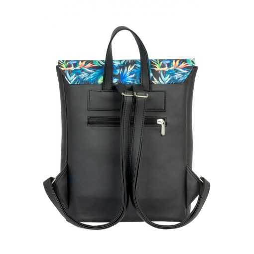 Inez fedeleles hátizsák mini fekete/sötét tukán
