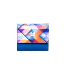 Hella mini pénztárca királykék/geometrikus