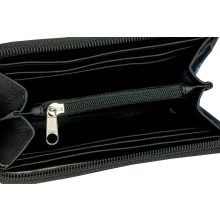 Elin pénztárca mini fekete/kötött minta