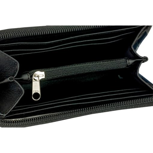 Elin pénztárca mini fekete/kötött minta