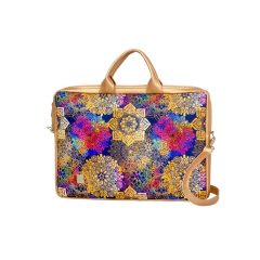 Kloé laptoptáska világosbronz/mandala