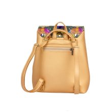 Kora mini cserélhető fedeles hátizsák világosbronz/mandala