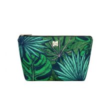 Tekla neszeszer L zöld leveles