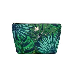 Tekla neszeszer L zöld leveles