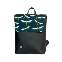 Inez fedeleles hátizsák mini fekete/szitakötő