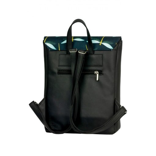 Inez fedeleles hátizsák mini fekete/szitakötő