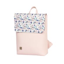 Inez fedeleles hátizsák mini púder/kék apróvirágos