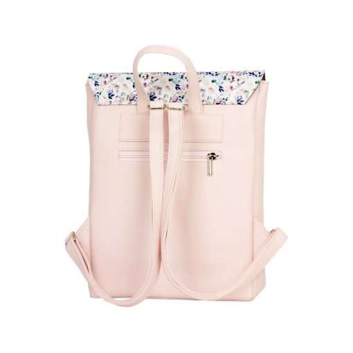 Inez fedeleles hátizsák mini púder/kék apróvirágos