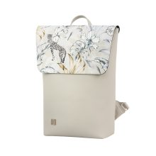 Inez fedeles hátizsák maxi  világosbarna/ virág minta