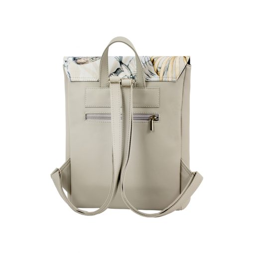 Inez fedeleles hátizsák mini okker/bézs háromszög