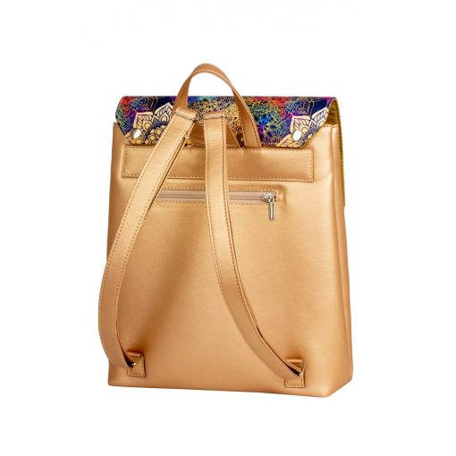 Kora maxi cserélhető fedeles hátizsák világosbronz/mandala