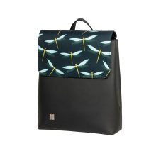 Kora maxi cserélhető fedeles hátizsák fekete/szitakötő