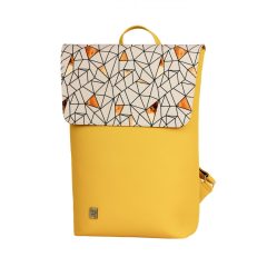 Inez fedeles hátizsák maxi okker/bézs háromszög