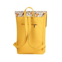 Inez fedeles hátizsák maxi okker/bézs háromszög