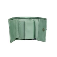 Hella mini pénztárca metálmenta/menta kisvirág
