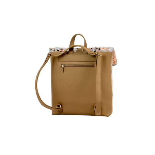 Ilka roll 2 az 1-ben világosbarna/virágminta