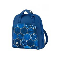 Cintia 2 az 1-ben háti- és válltáska ezüst/ ezüst 3d