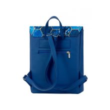 Inez fedeleles hátizsák mini királykék/ kaptár minta