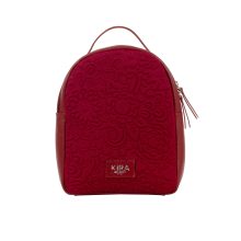 Lara prémium bőr hátizsák bordó