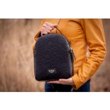 Lara prémium bőr hátizsák bordó