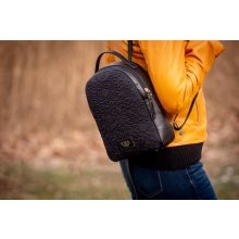 Lara prémium bőr hátizsák bordó