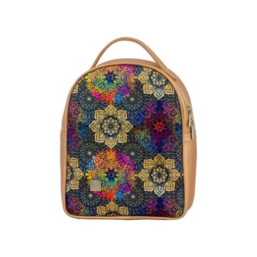 Lara hátizsák világosbronz/ mandala