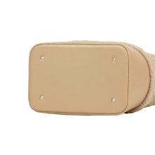 Nella prémium bőr válltáska fekete/ 3d virágminta