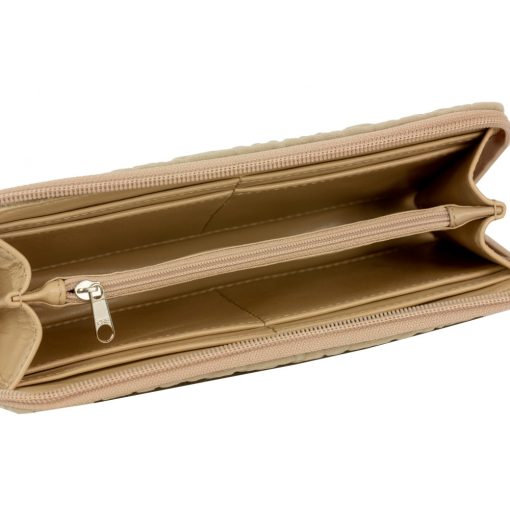 Elin maxi pénztárca bézs virágmintás