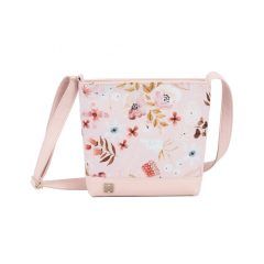Atina válltáska mini púder/ púder virágminta