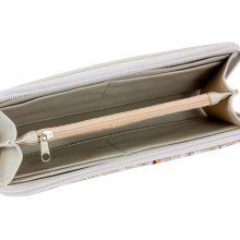 Elin pénztárca maxi világosszürke/ rókás