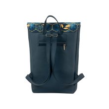 Inez fedeles hátizsák maxi sötétkék/ kaptár minta