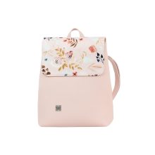 Kora mini cserélhető fedeles hátizsák púder/ púder virág
