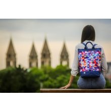 Zoé Notebook (hátizsák és kézitáska) türkíz/ barokk minta