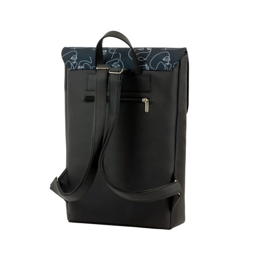 Inez fedeles hátizsák maxi sötétkék/ kaptár minta