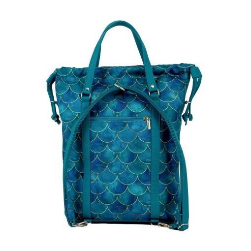 Bora 3 az 1-ben Maxi (hátizsák, kézitáska, válltáska) türkíz /sellő