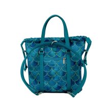 Bora 3 az 1-ben Mini (hátizsák, kézitáska, válltáska) türkíz/ sellő