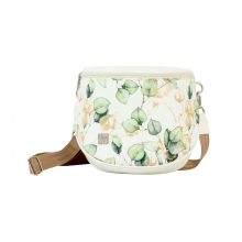 Rea válltáska fehér/ zöld levél