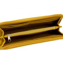 Elin hímzett pénztárca okker/ hímzett róka