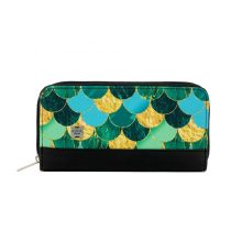 Elin pénztárca maxi türkíz/ kaptár minta