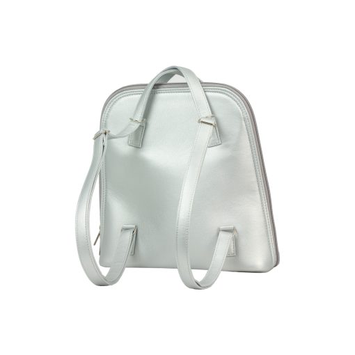 Cintia 2 az 1-ben háti- és válltáska ezüst/ ezüst 3d hullám minta