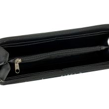 Elin pénztárca maxi fekete/ kutyás