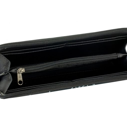 Elin pénztárca maxi fekete/ kutyás