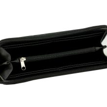 Elin pénztárca maxi Fekete 3D hullámminta