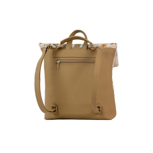 Ilka roll 2 az 1-ben világosbarna/ virágminta