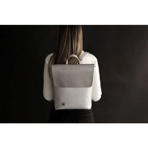 Inez fedeleles hátizsák mini világosbarna/ hímzett róka