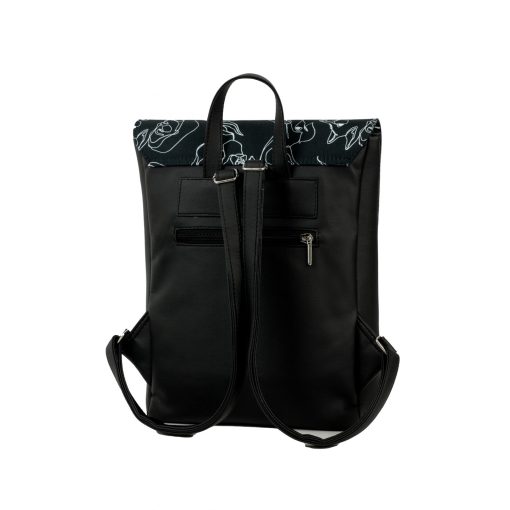 Inez fedeleles hátizsák mini púder/ púder virág