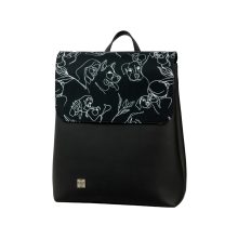 Kora maxi cserélhető fedeles hátizsák ezüst /okker geometrikus