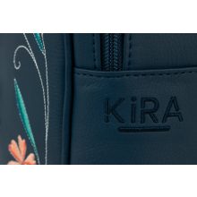 Lara hátizsák hímzett sötètkèk /  hímzett róka